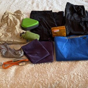 Women's hiking and camping outdoor clothing and gear